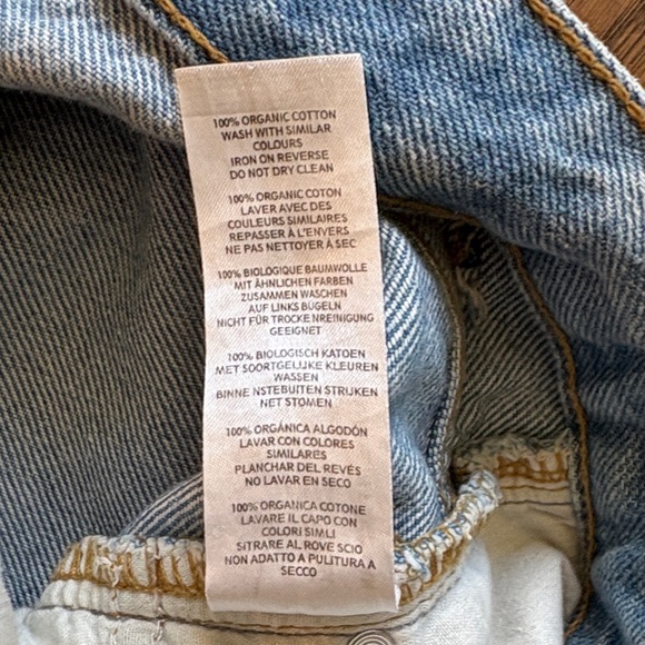 Nasty Gal Organic Distressed Light Blue Jeans - Picture 4 of 7